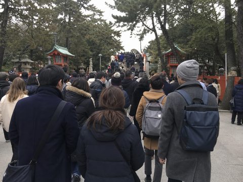 住吉大社元日參拜人潮