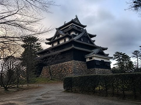 松江城黑色木造天守